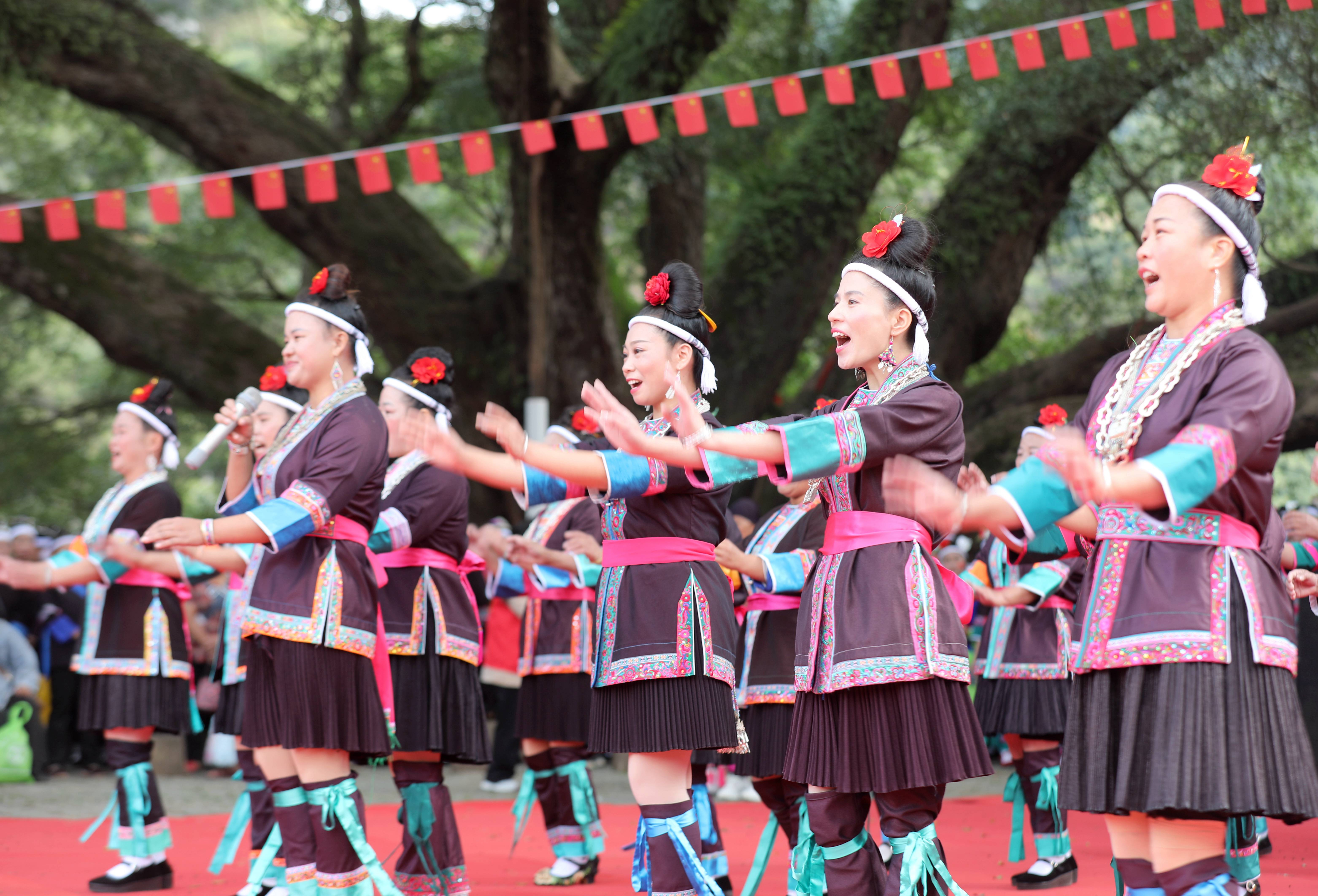 广西三江多耶大赛颂党恩