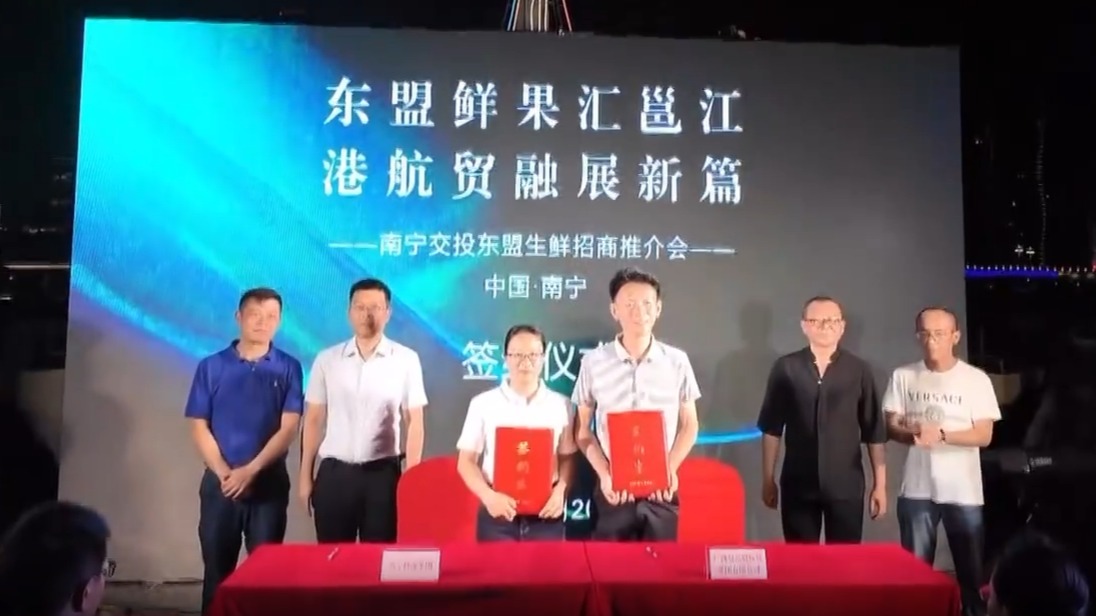 东盟鲜果汇邕江 港航贸融展新篇